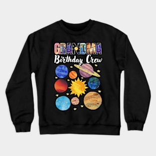 Grandma Birthday Crew Crewneck Sweatshirt